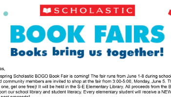 BOGO Book Fair starts June 1!