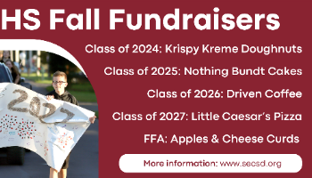 SEHS Fall Fundraisers notice (9/2023)