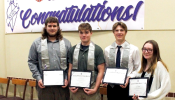 Four inducted into NTHS!
