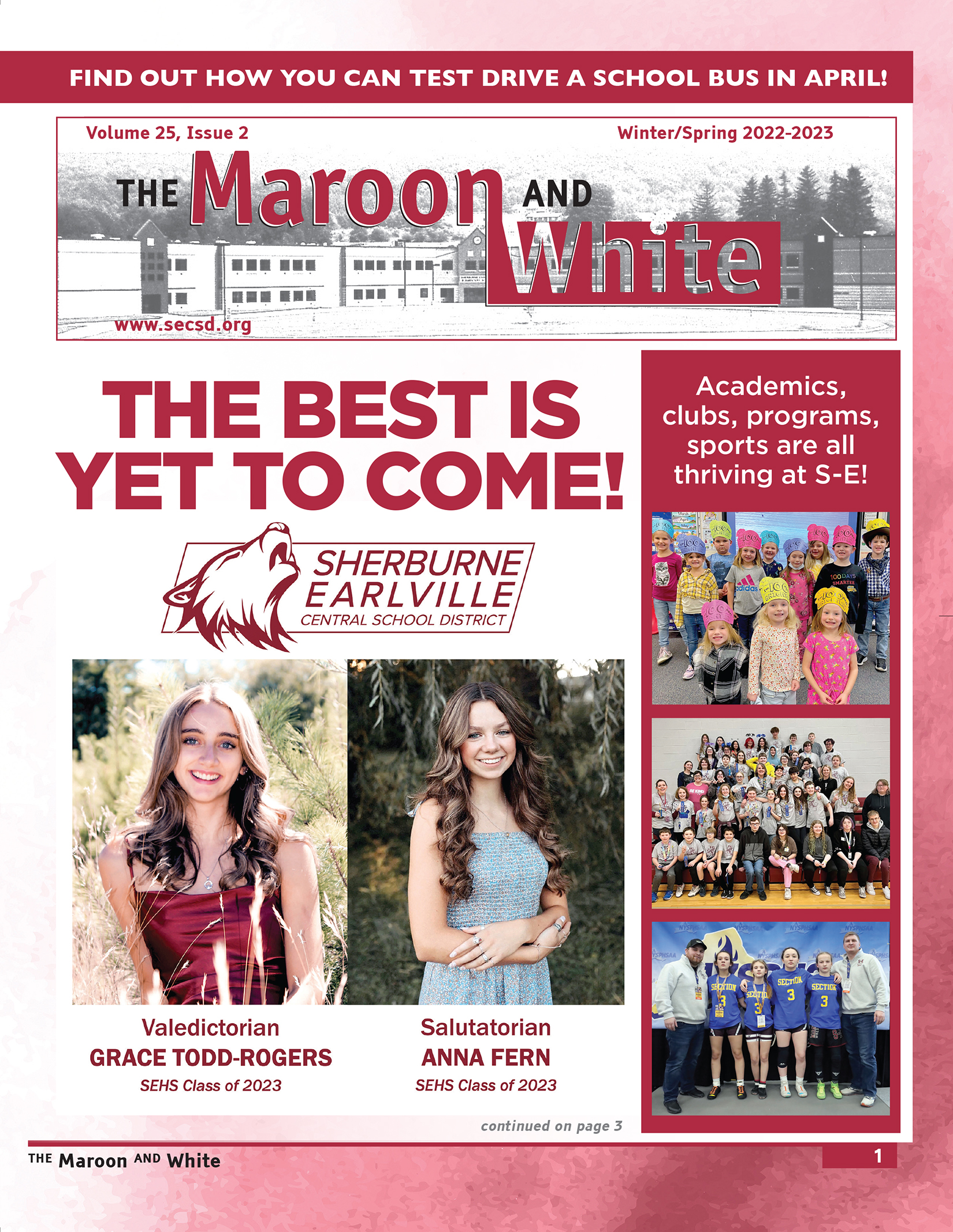 S-E Winter/Spring Newsletter Cover 2022-2023