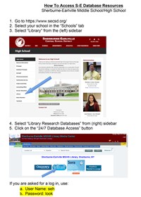 How to Access S-E Database Resources (2020)